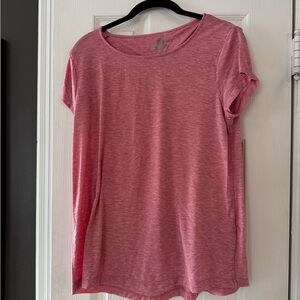 Casual Heathered Pink Women's Short Sleeve Tee